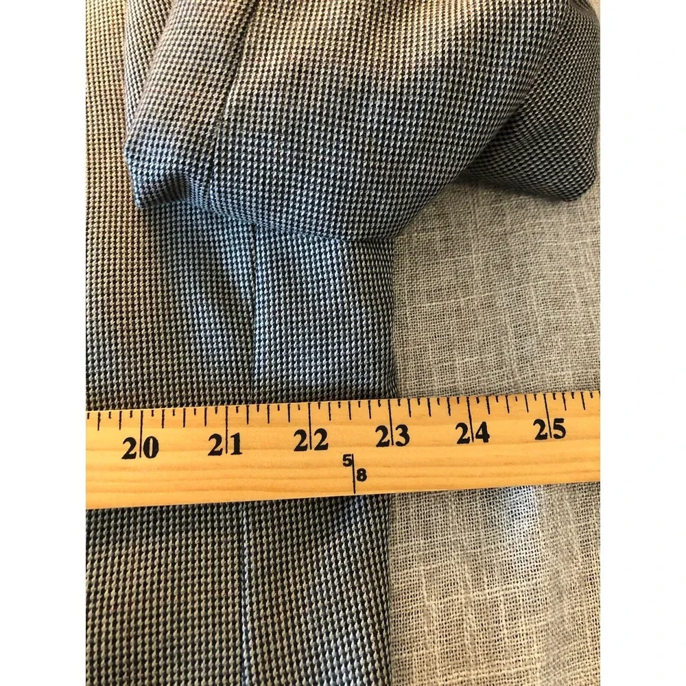 Ralph Lauren Blazer Men Gray 46L Houndstooth 2 Button Suit Coat Jacket‎ Business